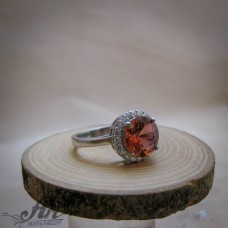 Сребърен  пръстен с естествен камък султанит R-1049